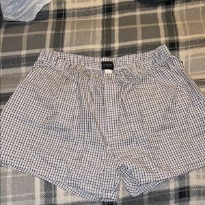 Hanro Men’s Black and White Checkered Boxers